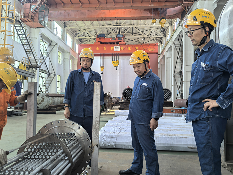 弘旭公司總經理劉小東帶隊督導設備制造安全生產專項檢查(圖1)